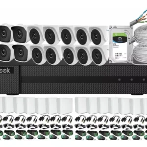 Combo DVR de 16 Canales con Cámaras Hilook