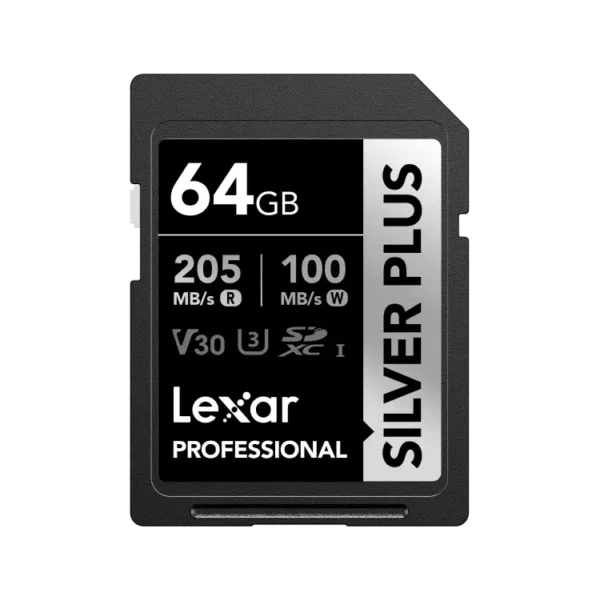 Tarjeta Lexar Professional SILVER PLUS SDXC™ UHS-I_64GB_Photo1